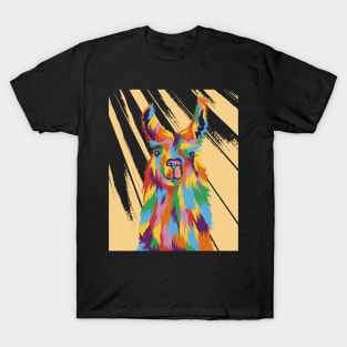 Vibrant Llama Majesty T-Shirt